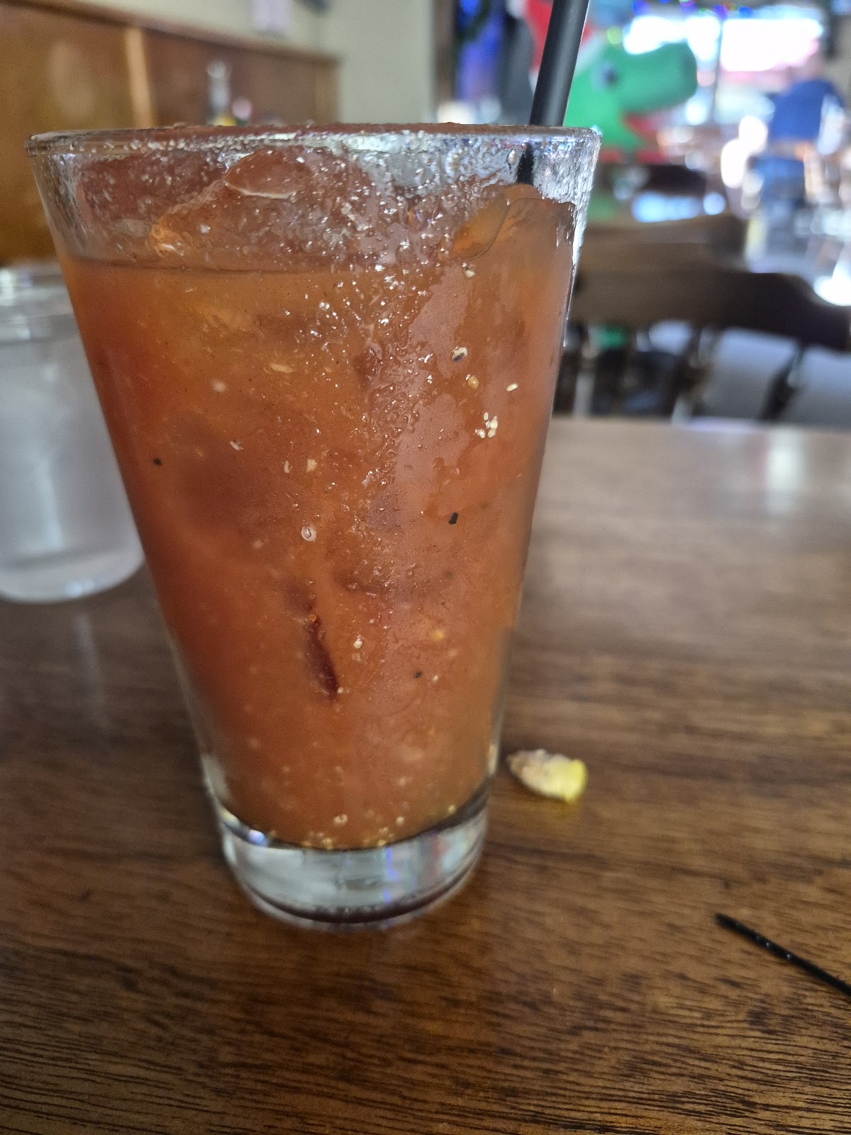 Drink on the bar at Grand Avenue Bar & Grill